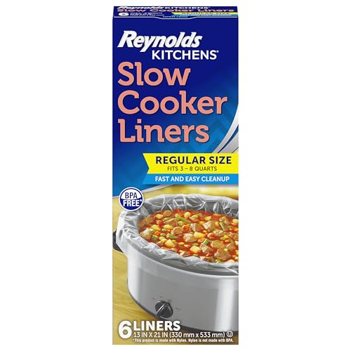 Reynolds Kitchens Slow Cooker Liners, Regular (Fits 3-8 Quarts), ...