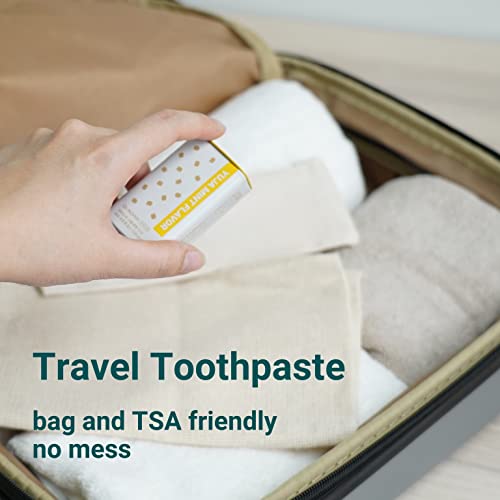 Dr.noah Toothpaste Tablets With Fluoride | 30 Tablets One-Touch Easy To Open Tin Can | Fresh Citrus Mint Flavor | Bite Toothpaste Bits #TOP5