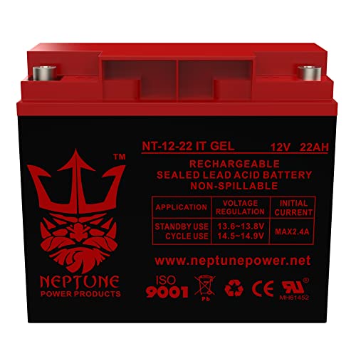 Neptune Power Products 12V 22AH Gel Battery Replacement for Jump N Carry JNC105 JNC110 JNC1224 Brand Product