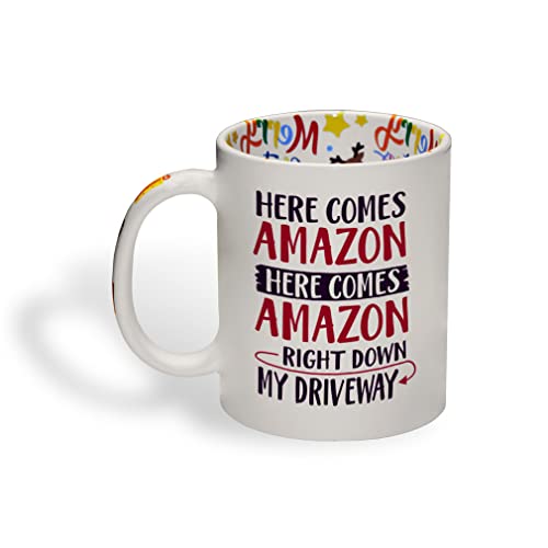 Taza de café navideña de cerámica de 11 onzas miniatura 1