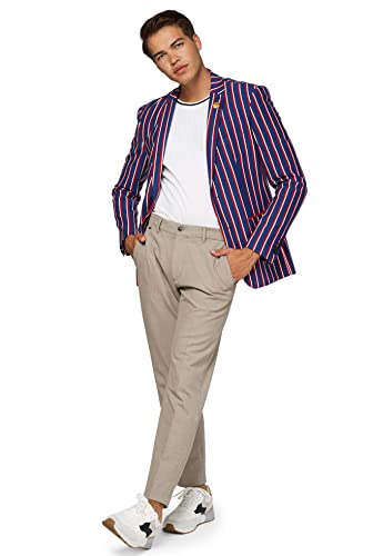 Opposuits Men's Tall Size Supportswear-Cheer Stripes-Cobalt Blue3