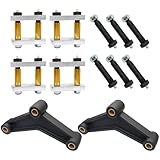 LLANNDER Heavy Duty Greaseable Tandem Trailer Axle Shackle Kit 2.25