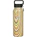 Healthy Human Stainless Steel Insulated Travel Sports Water Bottle Thermos - Leak Proof - No Sweating, Keeps Your Drink Hot & Cold - Wood Stock - 21 oz