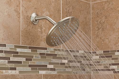 Moen 8-Inch Fixed Single Function Brushed Nickel Round Rainshower Showerhead, 6345Bn #TOP3