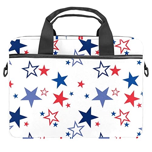 Sacoche pour ordinateur portable 13-14.5 pouces blanche à imprimé Star