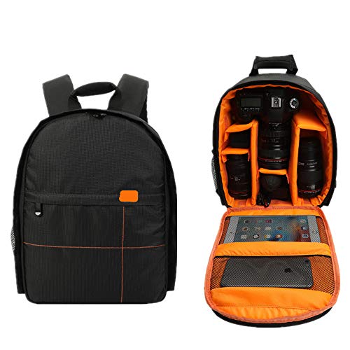 HWZ Nouveau sac à double caméra épaule extérieur sac étanche et numérique résistant à l'usure photographie (HWZ-PLD-7466-orange) Cover