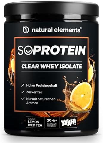 natural elements SoProtein Clear Whey Isolate 600g – Lemon Iced Tea