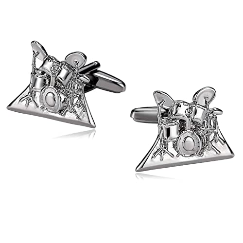 Aotiwe Bijoux Homme Celtique, Bijoux Celtes Homme Instruments de Musique Tambour Argent Acier Inoxydable