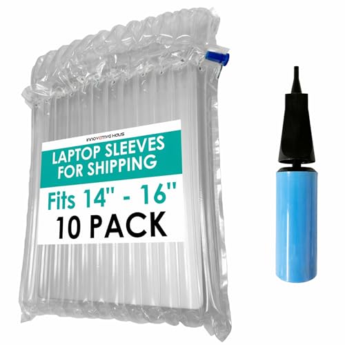 Innovative Haus 10 Pack Inflatable Laptop Protective Bags with Pump. Ideal for 14-16 Inch Notebooks,...