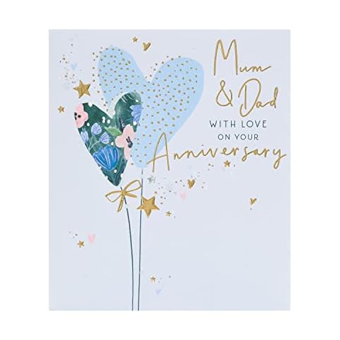 UK Greetings Mum & Dad Anniversary Card Cover