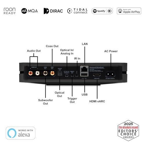 Image of Bluesound Node Performance Multi-Room Hi-Res Wireless Music Streamer (2024 Model) - Black