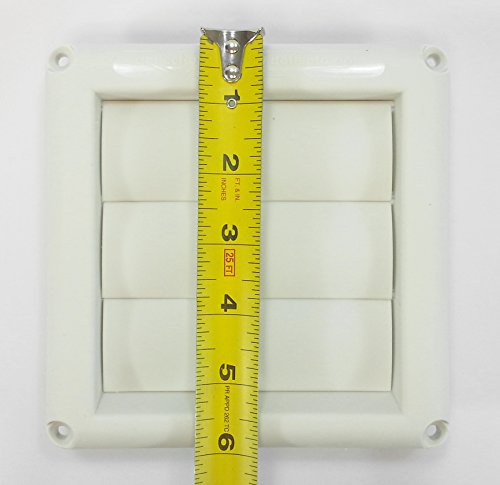 Deflecto HS4W/18 Supurr-Vent Louvered Outdoor Dryer Vent Cover thumb #5