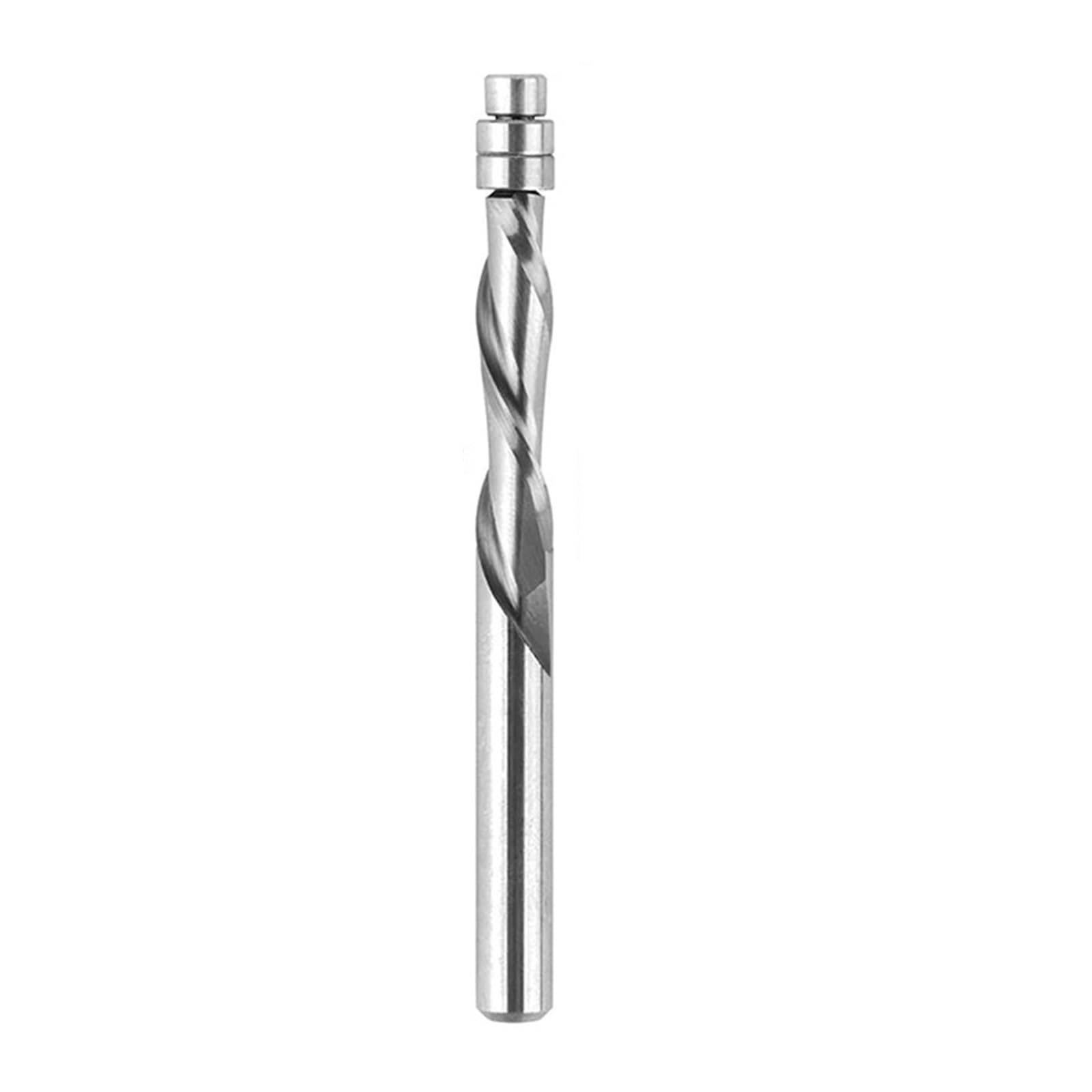 Alloy Spirals Trimming Router Bit Flush Cutter Double Flutes Enhances Chip Removal and Heat Dissipation for Extended Use Spirals Router Bit