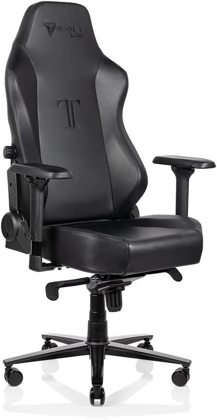 Secretlab Titan 2020 Black NAPA Gaming Chair - Reclining - Ergonomic - Comfortable Computer Chair with 4D Armrests - Headrest & Lumbar Support - Black - Leather