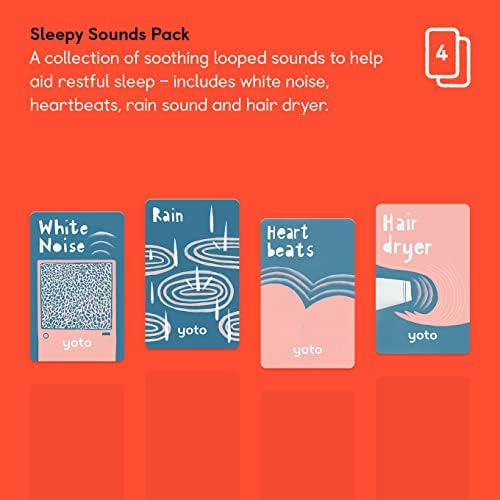 Yoto Sleepy Sounds Pack – 4 Kids Audiobook Cards for Use with Yoto Player & Mini All-in-1 Audio Player, Screen-Free Listening with Relaxing White Noise Sound Effects for Naptime Bedtime & Winding Down 2 41VGS74aZfL. AC