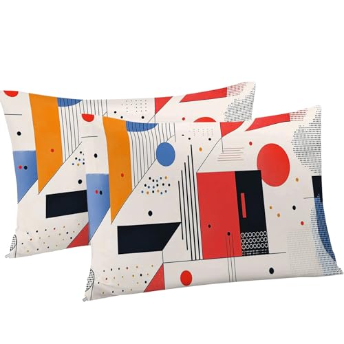 Housse de Couette 220x240 FormesLignes en Microfibre au Toucher Soyeux - 5