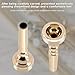 EastRock 3C Trumpet Mouthpiece Gold Bb Trompeta Mouthpiece Trumpet Instrument Accessories Vacuum Packed