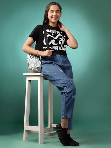 Image of Li'l Tomatoes Girls Cotton Relaxed Fit T-Shirt