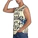 Qewfoju Not All Those Who Wander are Lost Pattern Workout Tank Tops for Men Sleeveless Athletic Muscle Shirts Black
