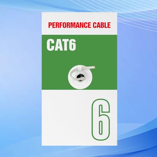 Cable Ethernet Cat 6 UTP 1000 ft 23AWG Blanco miniatura 4