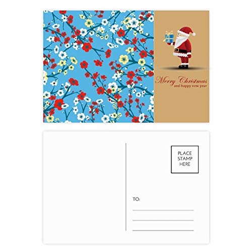Cartes postales Père Noël Branch Sakura lot de 20 pour correspondance et vœux de fin d'année