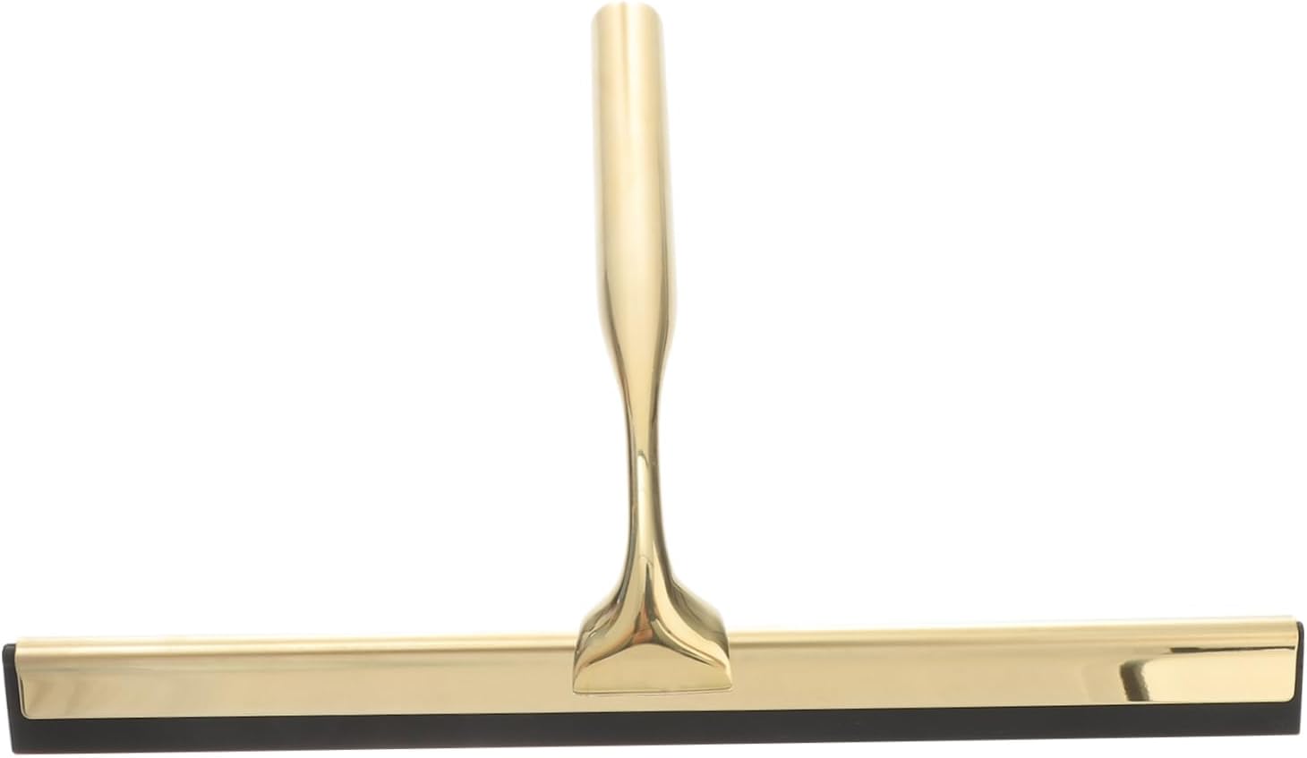 Stainless Steel Shower Squeegee for Glass Doors Mirrors Durable Wiper Scraper Weighted Handle for Bathroom Windows Tiles Golden Style