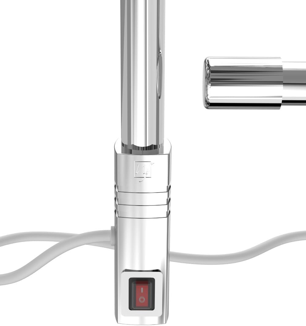 Polished Chrome Wall Mounted 4-Bar Towel Warmer