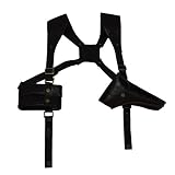 Uncharted 4 A Thief End Nathan Drake Shoulder Belt Gun Holster Cosplay Costume (Adjustable, Black)
