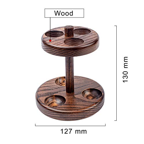 Dr Watson - Wooden Pipe Stand, For 3 Tobacco Smoking Pipes, Handmade From Solid Wood #TOP2