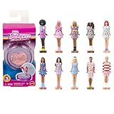 Barbie Mini Barbie Land Fashionistas Dolls, 1.5-Inch Dolls in Perfume Compact, Surprise Reveal