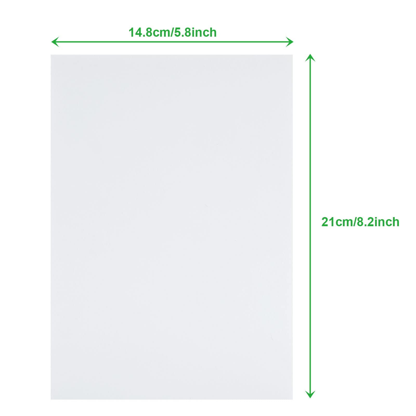 20 Cartons Plume A5 14.8x21cm - Polystyrène Blanc 5mm - Pour Art, Maquettes, Loisirs Créatifs