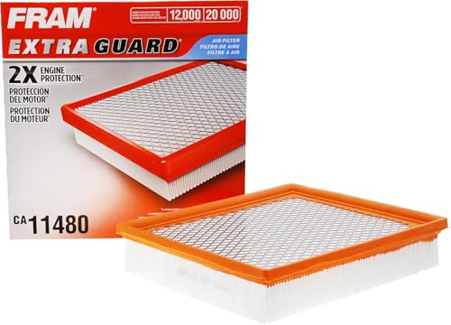 FRAM Extra Guard CA11480 Replacement Engine Air Filter for Select