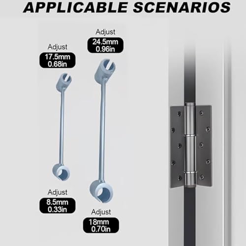 Image of Door Hinge Repair & Alignment Tool - Precision Adjustable Wrench for Accurate Gap Adjustment, Reliable Hinge Alignment & Maintenance; Versatile Spanner for Residential & Commercial Use 23-25mm