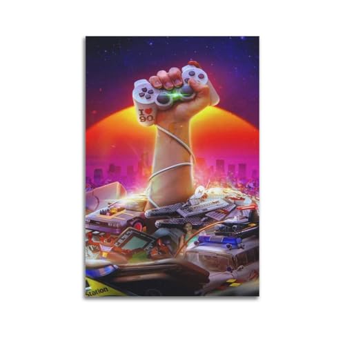 GBHEVEWV Póster de juego retro de arte de juego, pintura decorativa, lienzo, póster de pared e imagen artística moderna para decoración de dormitorio familiar, pósteres de 24 x 36 pulgadas (60 x 90 cm