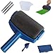 Produktbild Retoo Farbroller Set 7 Stück mit Tank für tropffreies Streichen, Paint Roller mit Teleskopstab und Eckenstreicher, Multifunktionale Haus Malerset, Farbroller-Maler, Farbwalze, Malerrolle, Marineblau