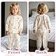 Vicloon Sommer Dünner Baby Schlafanzüge, Kurze Ärmel Gedruckt Kinder Casual Loungewear Set, Schlafanzug Mädchen Set, Nachtwäsche Nachtwäsche Loungewear Kleidung Set für Kleine Mädchen
