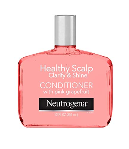 Neutrogena Exfoliating Healthy Scalp Clarify & Shine Conditioner for Oily Hair and Scalp, Anti-Residue Conditioner with Pink Grapefruit, Paraben & Phthalate-Free, Color-Safe, 12oz