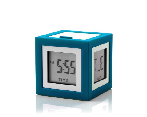 Lexon LR79B3 Cubissimo - Sveglia LCD, 4 Display
