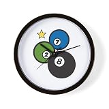 CafePress Pool Ball 10' Wall Clock for Livingroom, Kitchen, or Office
