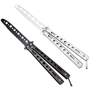 Ideal Swan 2 Pack Butterfly Trainingsmesser Schwarz/Silber