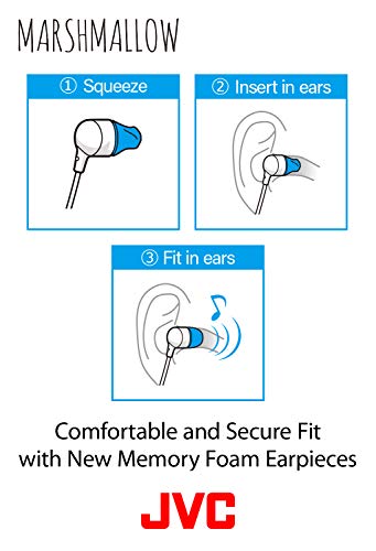 Jvc Memory Foam Earbud Marshmallow Memory Foam Earbud With Mic Chocolate (Hafx38Mt) #TOP4