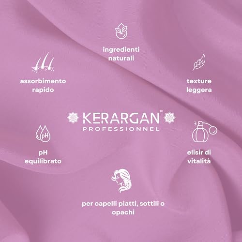 Kerargan - Siero Capillare Volumizzante Alla Biotina & Collagene - Per Capelli Sottili, Piatti, Opachi - Luminosità E Fortificazione - Senza Solfati, Ogm, Olio Minerale - 100Ml - 4