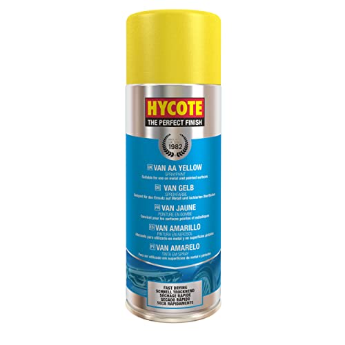 Hycote Fast Drying Aerosol Car Spray Paint, Van AA Yellow, 400 ml
