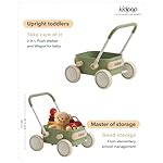 PULA Baby Push Walker with Wheels Toddler Wagon for First Learner Baby Toys 6-12 Months, 1 Year Old Birthday Gifts, Indoors and Outdoors (Green) - Image 3