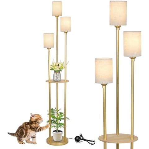 Rayofly lampadaire moderne avec étagère Cover