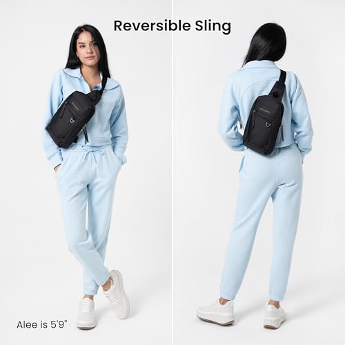 Image of Sherpani Metro, Reversible Anti-Theft Sling Bag, 5L Travel Crossbody Backpack, Chest Purse for Travel, Hiking, or Everyday