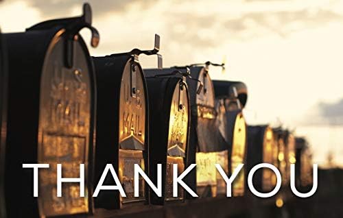 Postal - Mail Boxes"Thank You" Post Card