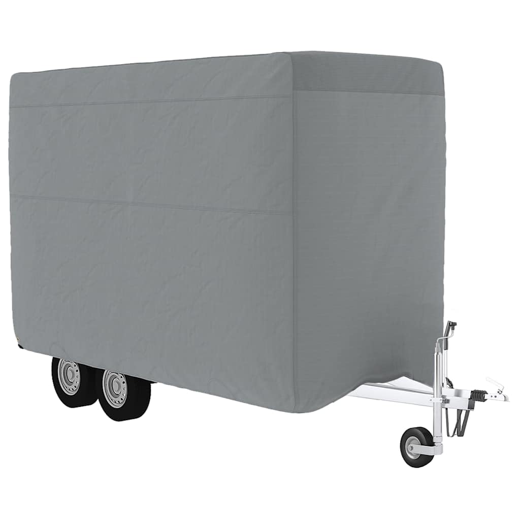 Schutzhülle für Pferdeanhänger Grau 334x148x230 cm Vliesstoff