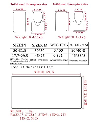 Claean-Acces-Home Toilettendeckelbezug Fünf-Teiliges Böhmisches Wind-Badezimmer-Wc-Fußboden-Badetuch-Set-7_45*75Cm+180 * 180+70 * 150 – Bild 4