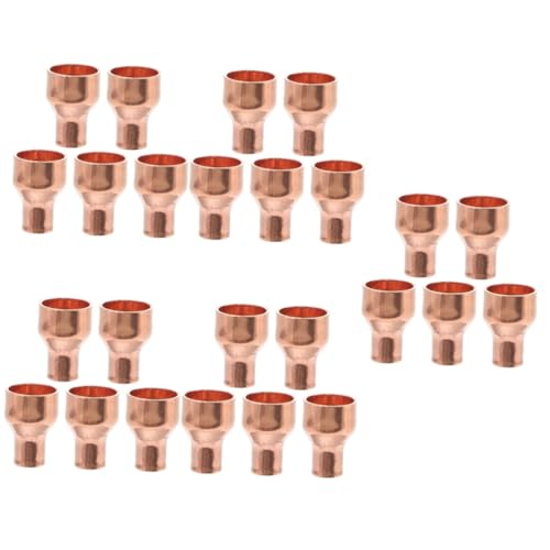 HEMOTON 5sets High-toughness Welding Fitting Reducing Straight Coupling for Hvac Tubing Coupler Durability 5pcs*5